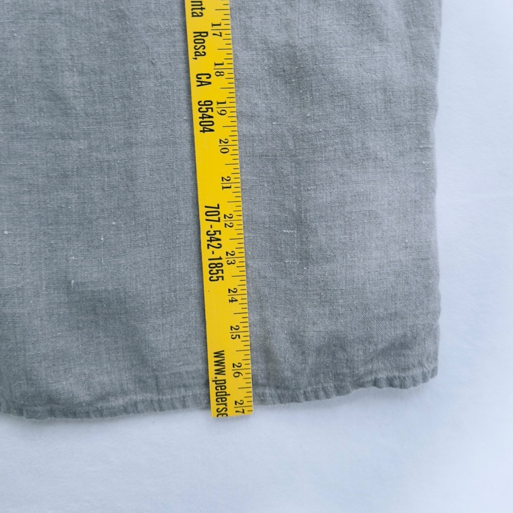 FLAX 100% Linen 2 Piece Set Cardigan and Tank Top Oatmeal Womens 1G Lagenlook - Picture 12 of 12